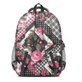 thumbnail image 3 of Pioneer Flower Backpack for School,Cute School Bag,Schoolbag with Adjustable Shoulder Straps & Padded Back,16.9 Inch, 3 of 5