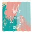 thumbnail image 3 of Ambesonne Saying Shower Curtain, Hello Summer Lettering, 69"Wx70"L, Multicolor, 3 of 5