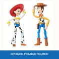 thumbnail image 4 of Disney and Pixar Woody & Jessie Action Figure Pack, 7-inch Scale Posable Authentic Character Dolls, 4 of 7