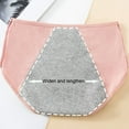 thumbnail image 6 of opolski Women Menstrual Panties Mid Waist Cotton Anti-leak Plus Size Soft Breathable Anti-septic Solid Color Elastic Moisture-wicking Lady Briefs Period Underpants, 6 of 7