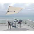 thumbnail image 2 of SimplyShade Capri Outdoor Patio Shade Rectangle Balcony Umbrella, Antique Beige, 2 of 5