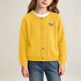 thumbnail image 6 of Mifsaly Girls Long Sleeve Cardigan Sweater Button Down Knit Cardigans Lightweight Cute Strawberry Embroidery Casual Fall Winter Warm School Outerwear, 6 of 9