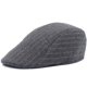 thumbnail image 1 of Gorra plana para hombre, gris, a rayas, estilo Gatsby Newsboy, 1 of 1