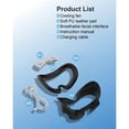 thumbnail image 7 of Cooling Fan Facial Interface Accessories for Meta Quest 3 - Adjustable 3-Speed Powerful Air Circulation System, PU Leather Face Pad, Helps Relieve Lens Fogging-Black White, 7 of 7