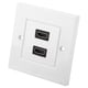 thumbnail image 2 of Placa de pared HDMI dual universal para uso en hoteles, hogares y oficinas: compatible con el estándar de EE. UU., 2 of 8