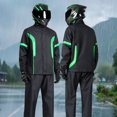 thumbnail image 2 of Unisex Heavy Duty Waterproof Rain Suit Hooded Rain Jacket and Pants Set for Outdoor Work, Hiking, Camping & Travel, 2 of 5