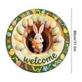 thumbnail image 2 of Round Easter Bunny Shaped Welcome Mat Indoor Rug Non Absorbent Durable Polyester Crafted for Living Rooms Hallways and Entryways, 2 of 6