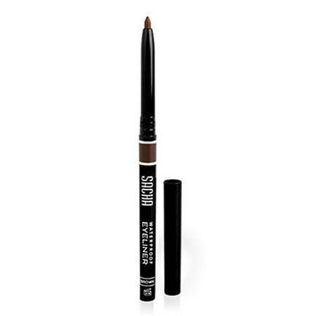 Eye Liner Pencil by Sacha Cosmetics, Best Cream Waterproof Long Lasting Eyeliner Makeup Definer, 0.035 oz, (Best Brown Eyeliner Pencil India)