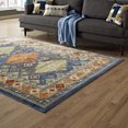 thumbnail image 4 of Modern Contemporary Urban Living Lounge Room Area Rug Runner Floor Carpet, Distressed Vintage Style, Fabric, Multi Colorful, 4 of 7