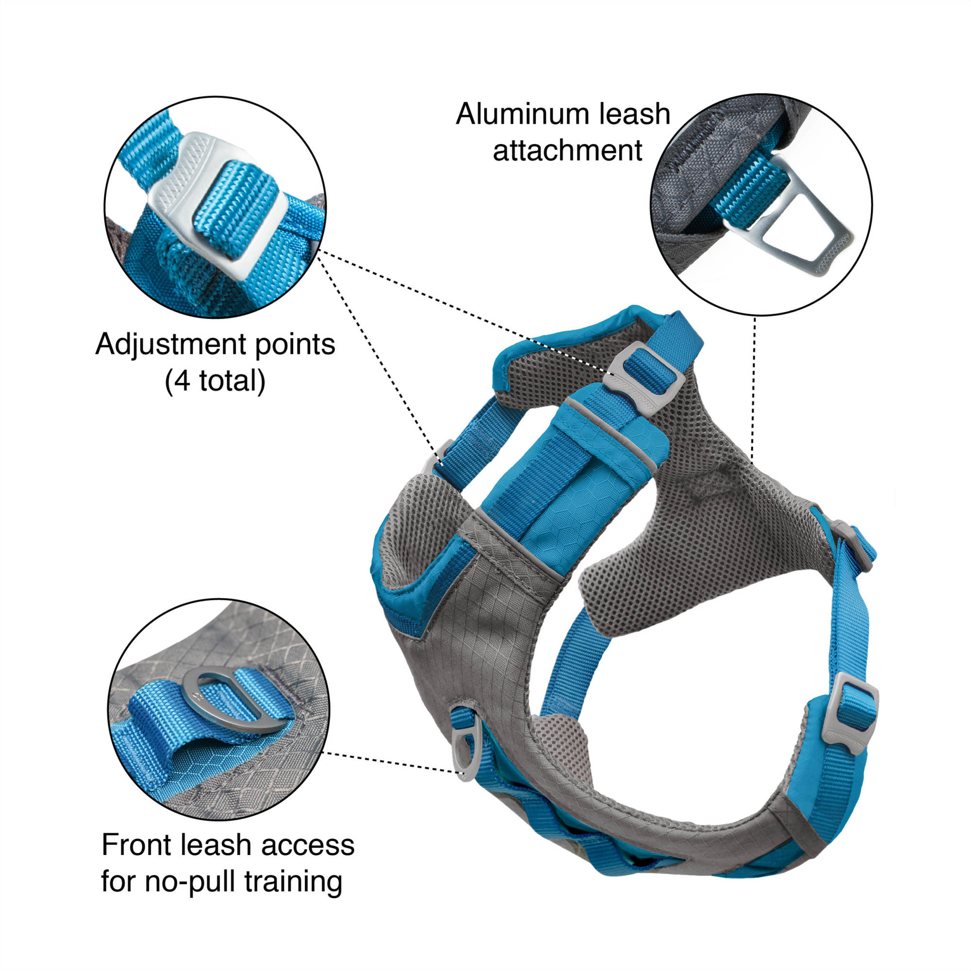Kurgo Journey Air Dog Harness, Medium Orange photo 2