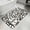 White, variant on Abstract Boho Bathroom Rugs Non Slip Washable Bath Mat Absorbent Front Door Mat Middle Century Rustic Black White Texture Indoor Doormat for Kitchen Entryway Shower Decor Accessories 15.7"x23.6"