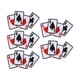 thumbnail image 1 of uds Poker Ace parche para ropa planchar en naipes apliques DIY camiseta pegatina de tela, 1 of 5