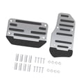 thumbnail image 2 of jinwen 2 Pieces Brake Pedal Covers Set Auto Interior Accessories Automotive Generic Silvery, 2 of 9
