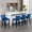 Blue, variant on MIKIBAMA Contemporary Velvet Upholstered Wing-Back Barstools with Button Tufted Decoration and Wooden Legs, and Chrome Nailhead Trim, Leisure Style Bar Chairs,Bar stools, Set of 4