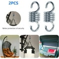 thumbnail image 2 of 2 Pcs Ressort de Hamac, Ressort en Acier Galvanisé Trempé pour Chaises Hamac Suspendues et Balançoires de Porche, 2 of 5