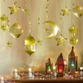 thumbnail image 3 of Cheerland Gold Star Crescent Moon Lantern Garland for Islamic Ramadan Party Decor, 16 Pcs, 3 of 8