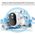 thumbnail image 6 of RICHCHO 5G/2.4G Wireless Outdoor Security Camera, 2K Cameras for Home Security Battery Powered with AI Motion Detection & Bird Recognition - Color Night Vision, Alexa Compatible, White 4Pack, 6 of 9