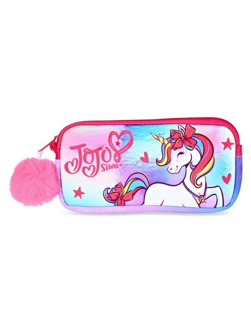 JoJo Siwa Kids Pink Sunglasses with Matching Purse Case - UV