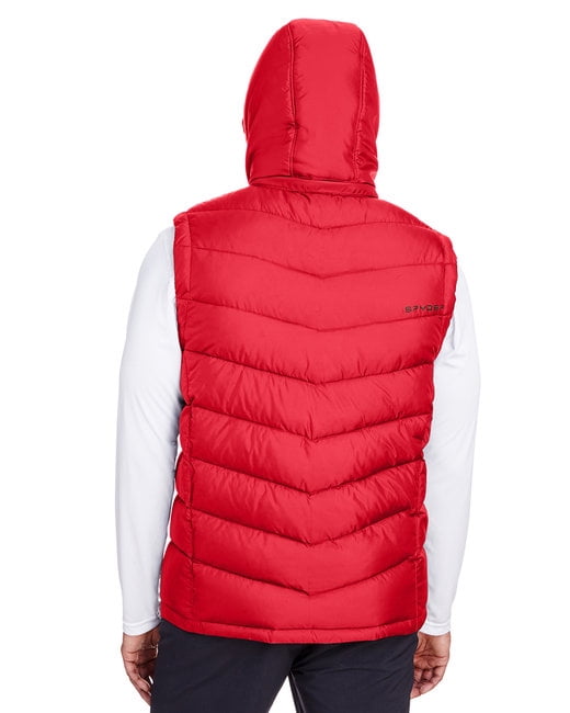 Men's Pelmo Puffer Vest - RED - M 