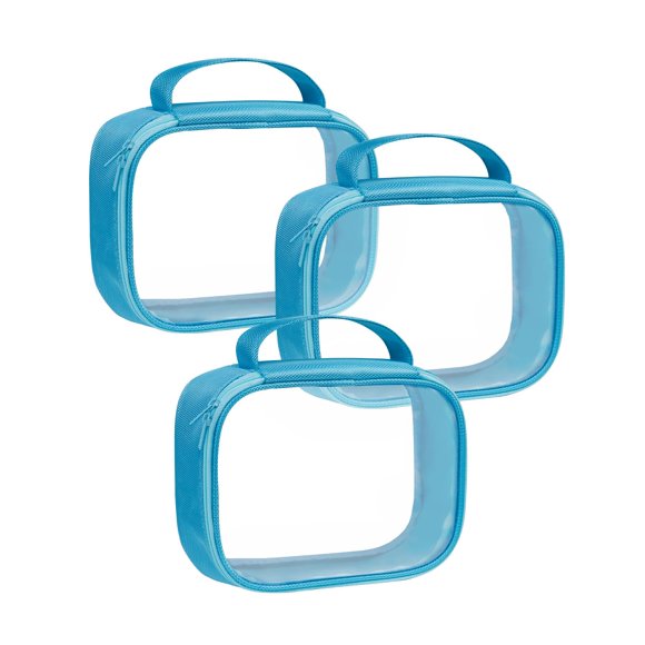 Bolsa de aseo Moyad aprobada por la TSA, transparente, paquete de 3 cuartos de galón