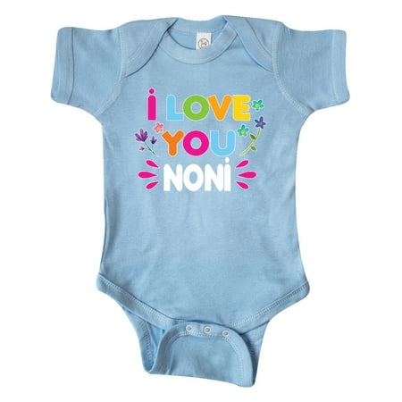 

Inktastic I Love You Noni with Flowers Gift Baby Girl Bodysuit