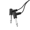 thumbnail image 4 of 2X 3.5mm Mini 1/8 Inch Stereo Female Jack to Dual 1/4 6.35mm Male Plug Mono Right Angle Audio Adapter, 4 of 5