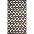 thumbnail image 2 of SAFAVIEH Montauk Proinsias Geometric Cotton Area Rug, Dark Grey/Ivory, 4' x 6', 2 of 6