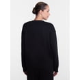 thumbnail image 3 of Athletic Works Women's Fleece Sweatshirt with Long Sleeves, Sizes XS-XXXL, 3 of 5