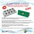thumbnail image 2 of L-com CMSP-CAT6-4 - Lightning arrester - CAT 6 - STP - 4 ports, 2 of 2