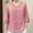 Pink2, variant on 3/4 Short Sleeve Shirts For Women V Neck Sweatshirt Cute Top Ladies Tops And Blouses Graphic T-Shirts Trendy Outfits Clothes XXXL