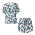 thumbnail image 4 of Kdxio Cute Rabbit Easter Print Pajamas Sets for Women Short-Sleeved Pjs with Lounge Shorts Two Piece Sleepwear S-4XL, 4 of 9