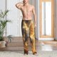 thumbnail image 2 of Fotbe Golden Winged White Horse Pantalones de Pijama para Hombre, Pantalones de Dormir, Pantalones de Casa con Cintura Ajustable y Bolsillos-Medium, 2 of 6