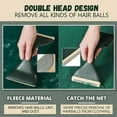 thumbnail image 4 of 2 In 1 Manual Lint Remover, Dual Head Fabric Shaver with Blade and Stainless Frame Plus, Battery Free Head Tool for Clothes Sweaters and Upholstery White, 4 of 4