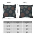 thumbnail image 4 of YFYANG Square Decorative Throw Pillow Case (Without Pillow Insert), Grey Line Circle Pattern Bedroom Sofa Car Cushion Cover, 20"x20", 4 of 9