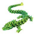 thumbnail image 1 of Medium 12 Inch Articulated Rose Color 3D Printed Plastic Rainbow Bead Color Interlocked Body and Leg Parts, 1 of 2