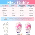 thumbnail image 5 of Simperf Women's Fuzzy Slippers Plush Cross Band Open Toe House Thick Sole Slippers House Slippers Rainbow 7-8, 5 of 6