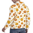 thumbnail image 6 of Fotbe Men's Hoodie with Pumpkin Maple Leaves Pattern - Kangaroo Pocket Pullover Hooded Sweatshirt, Perfect for Daily Wear, Travel, and Home-Large, 6 of 7