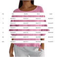 thumbnail image 4 of Summer Sales Womens Summer Tops Cute Lightweight Cotton‑Linen 3/4 Sleeve Summer Casual Blouse Oversized Tshirts for Women Under 12$, 4 of 7