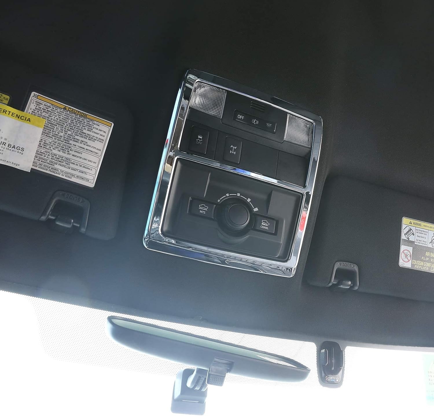 TINKI Fit for Toyota Tacoma 2016 2017 2018 2019 2020 2021 2022 Car Inner Front Row Roof Reading Light Panel Trim Interior Car Accessories
