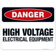 thumbnail image 1 of High Voltage Electrical Equipment Sign, OSHA Danger Sign, 24x30 Aluminum, 1 of 1