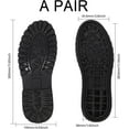 thumbnail image 2 of Shoe Replacement Rubber Full Out Sole A Pair Leather Shoes Wear Resistant Shoes Sole Raised Shoes Sole for Work Shoes and Boots Black, 2 of 9