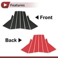 thumbnail image 3 of Pegatina Antirrayaduras para el Pilar de la Ventana de Unique Bargains, Cubierta para los Pilares para Hyundai Santa Fe Sport 2013-2018, Carbono Negro, Frontal, Trasero, Izquierdo, Derecho, 6 Piezas, 3 of 6