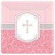 thumbnail image 1 of Amscan - Plato Diseño Cuadrado de Papel Comunión (Rosa/Blanco), 1 of 2