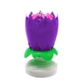 thumbnail image 2 of gluttony Lotus Flower Musical Birthday Candle Rotating Spin Magic Cake Topper Party, 2 of 5