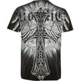 thumbnail image 2 of Sakkas Alijah Wings In Flames Celtic Cross Mens Graphic T-Shirt - Black - Medium, 2 of 2
