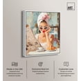 thumbnail image 2 of Senorita Croissant Canvas Print Fashion Art by Art Remedy, White Frame, 30 x 36, 2 of 6
