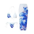thumbnail image 1 of Traje de Baño de Mujer con Pantalones Cortos Traje de Baño Impreso de Moda de Dos Piezas con Camiseta Y Almohadillas Extraíbles, Ropa de Playa de Nylon Spandex para el Verano, 1 of 5