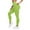 Green, variant on Women's High Waisted Seamless Leggings with Pockets Tummy Control Stretch Yoga Pants