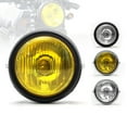 thumbnail image 3 of Motorcycle Headlight 5.75-inch Round Retro H2 Halogen 12v 35w 2250lm Front Headlamp Light Modified Parts, 3 of 8