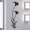 thumbnail image 3 of Flores Adhesivo De Pared Adhesivo De Espejo Extraíble Adhesivo De Pared Moderno Decoración Del Hogar Minnieouse HA045752-02, 3 of 5